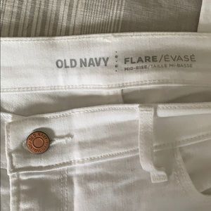 Old Navy Flare white jeans
